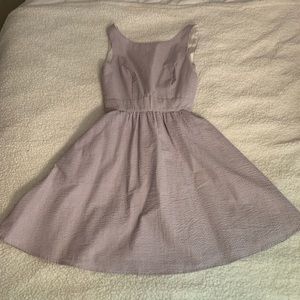 seersucker dress with bow on the back
